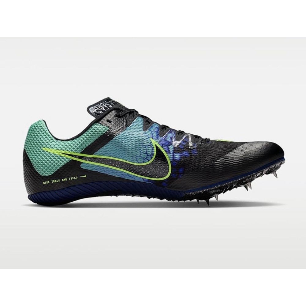 Size 9.5US- Nike Zoom Rival Sprint Track&Field Spikes,Sapphire Black/Ghost Green